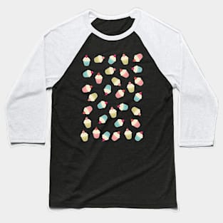 Cupcakes pattern Baseball T-Shirt